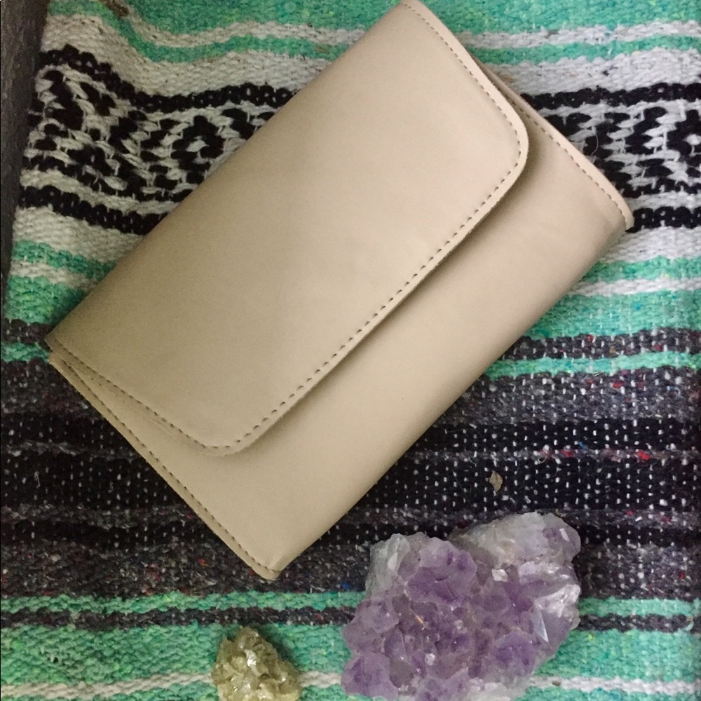 Vegan leather clutch